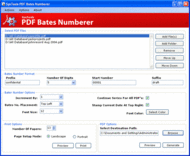 PDF Bates Numbering screenshot